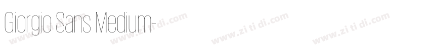 Giorgio Sans Medium字体转换